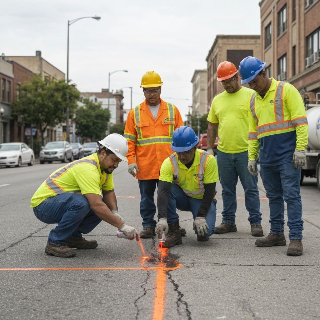 Professional water main leak detection and marking